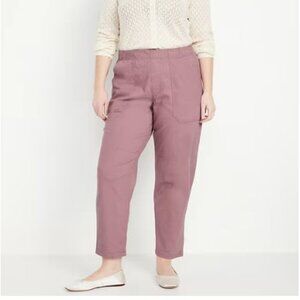 Old Navy High Waisted Pulla Utility Pants Chinos Dusty Rose Women’s 2X